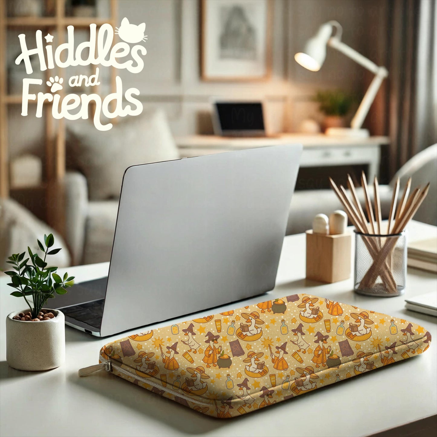 Tan Witchy Spell Geese Seamless File