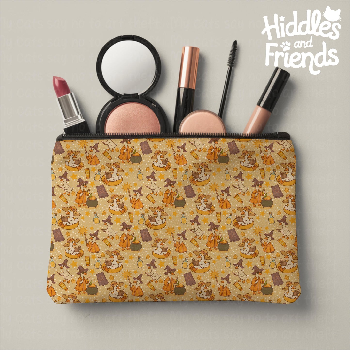 Tan Witchy Spell Geese Seamless File