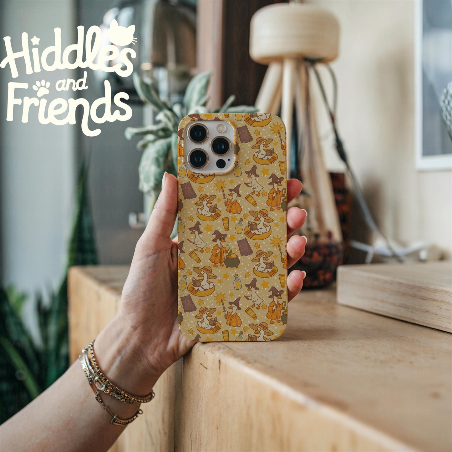 Tan Witchy Spell Geese Seamless File