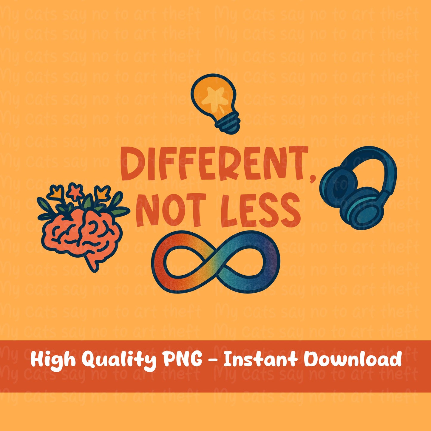 Autism Acceptance Sticker - Different Not Less