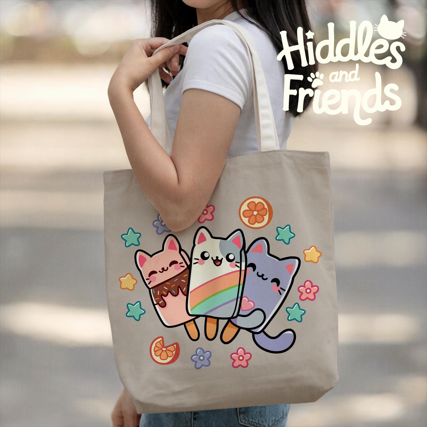 Kawaii Popsicle Cats Digital Sticker