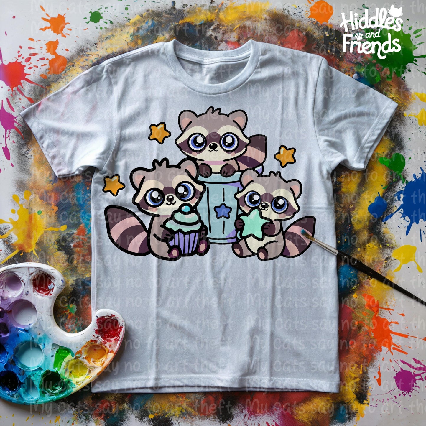 Kawaii Trash Panda Digital Sticker
