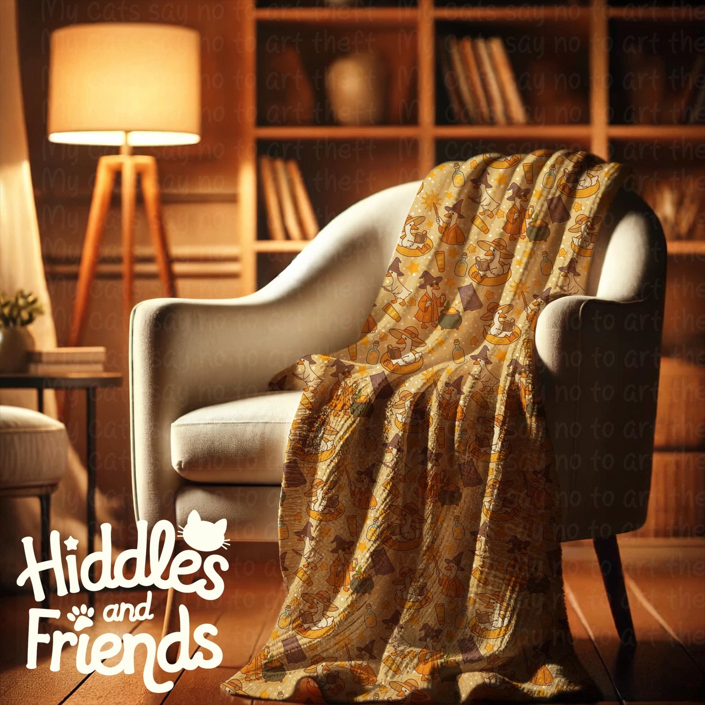 Tan Witchy Spell Geese Seamless File