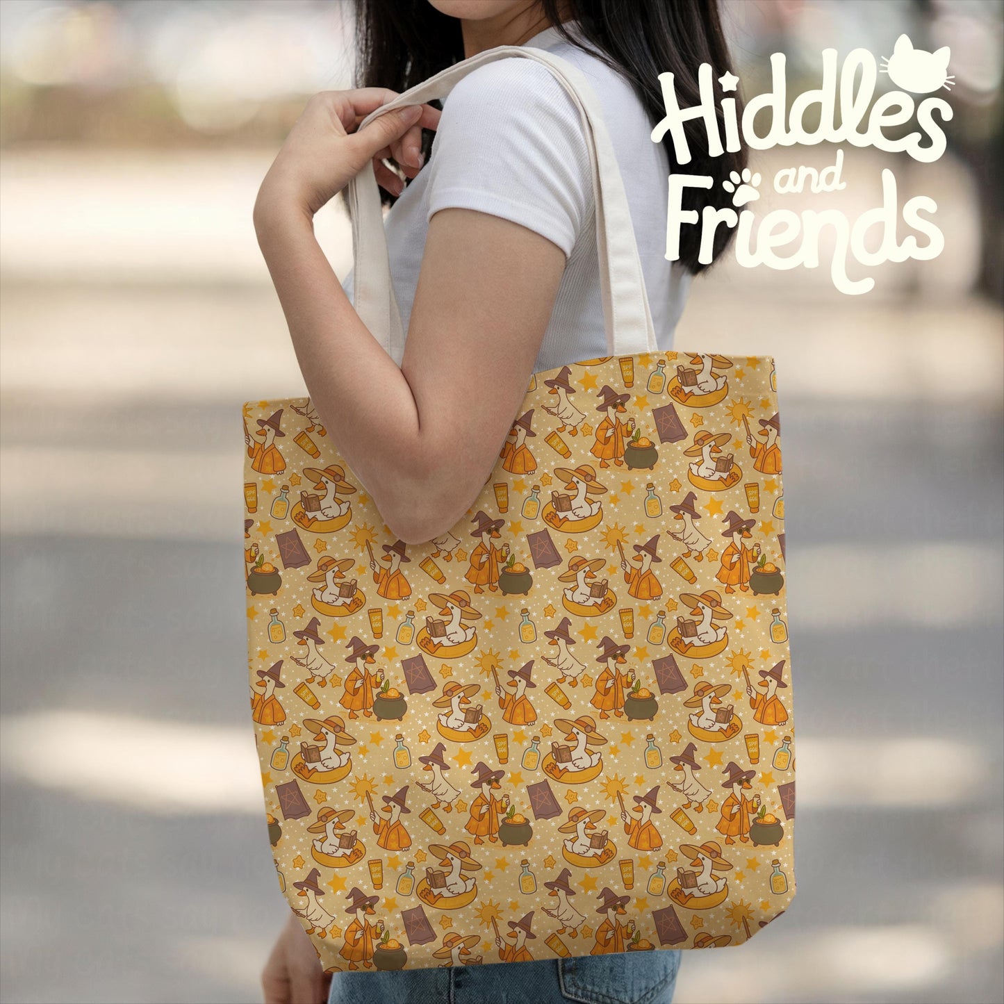 Tan Witchy Spell Geese Seamless File